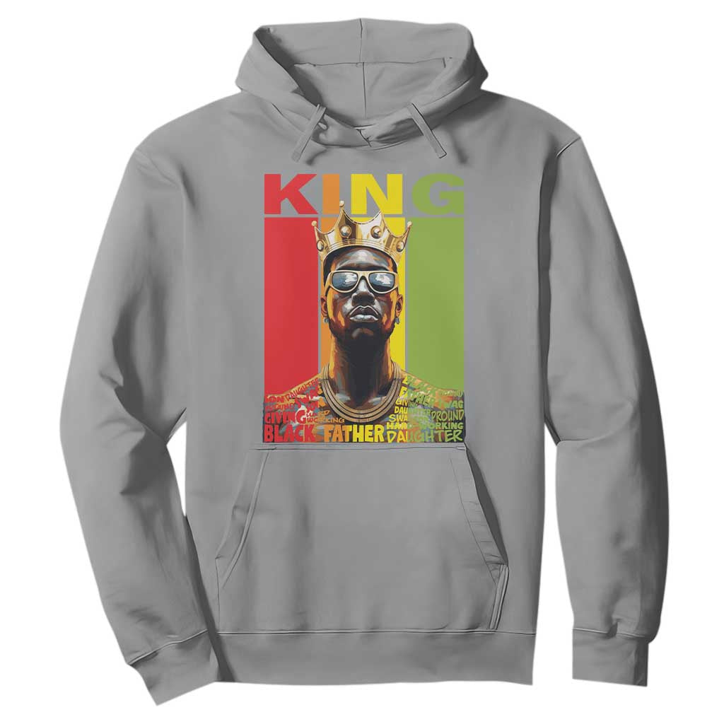 Black History King Father Melanin African American Dad Hoodie TS09 Sport Gray Printyourwear