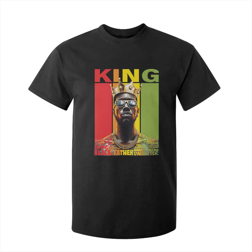 African American Dad T Shirt For Kid Black History King Father Melanin TS09 Black Print Your Wear