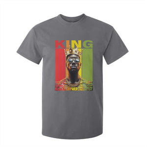 African American Dad T Shirt For Kid Black History King Father Melanin TS09 Charcoal Print Your Wear
