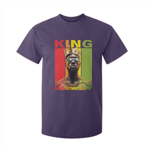 African American Dad T Shirt For Kid Black History King Father Melanin TS09 Purple Print Your Wear