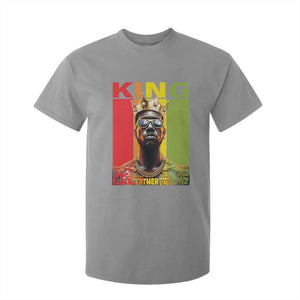 African American Dad T Shirt For Kid Black History King Father Melanin TS09 Sport Gray Print Your Wear