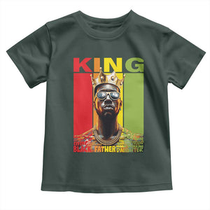 African American Dad Toddler T Shirt Black History King Father Melanin TS09 Dark Forest Green Print Your Wear