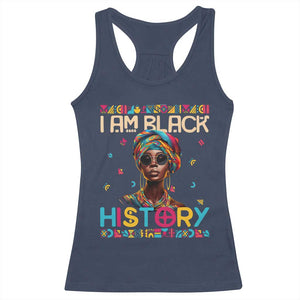 I Am Black History Racerback Tank Top Pretty African American Women TS09 Navy Print Your Wear