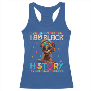 I Am Black History Racerback Tank Top Pretty African American Women TS09 Royal Blue Print Your Wear