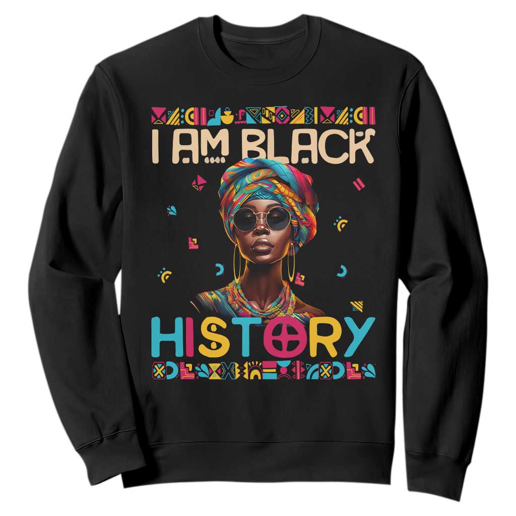 I Am Black History African American Women Pretty Sweatshirt TS09 Black Printyourwear