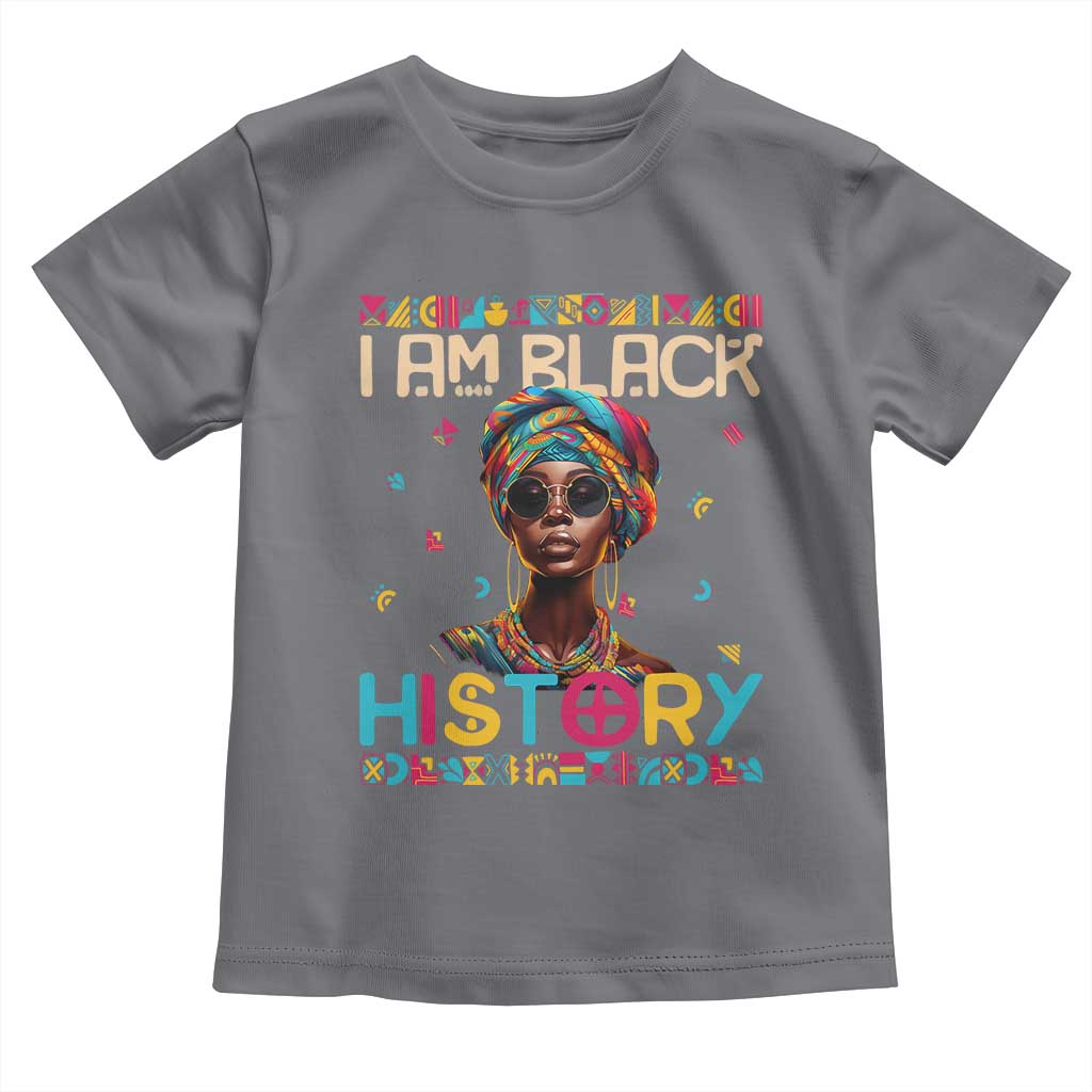 I Am Black History Toddler T Shirt Pretty African American Women TS09 Charcoal Print Your Wear