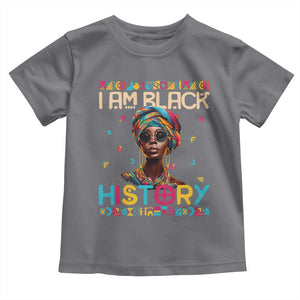 I Am Black History Toddler T Shirt Pretty African American Women TS09 Charcoal Print Your Wear