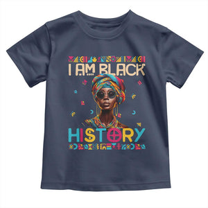 I Am Black History Toddler T Shirt Pretty African American Women TS09 Navy Print Your Wear