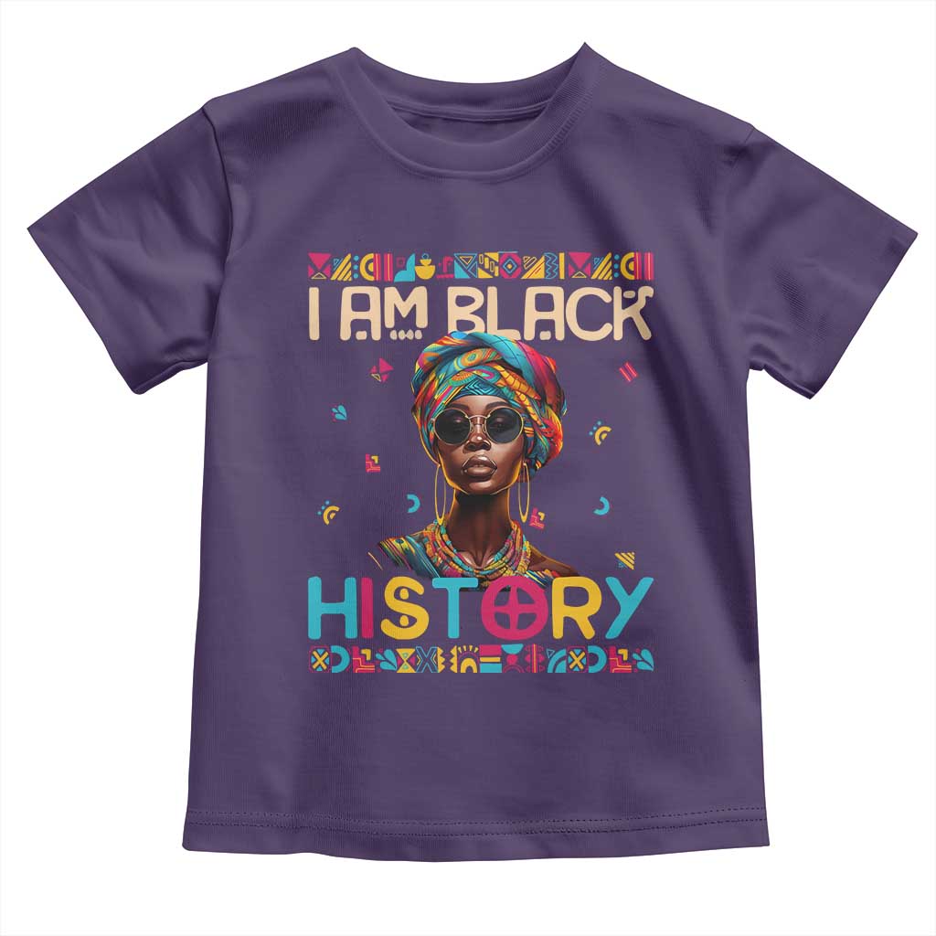 I Am Black History Toddler T Shirt Pretty African American Women TS09 Purple Print Your Wear