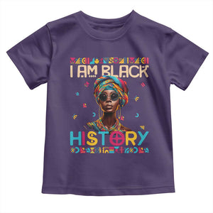 I Am Black History Toddler T Shirt Pretty African American Women TS09 Purple Print Your Wear