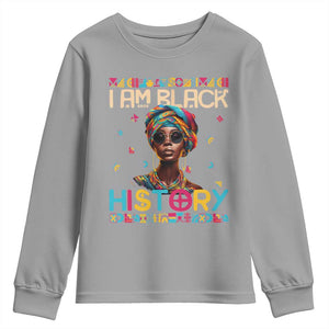 I Am Black History Youth Sweatshirt Pretty African American Women TS09 Sport Gray Print Your Wear