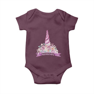 Cute Mamacorn Mother's Day Baby Onesie TS09 Maroon Print Your Wear