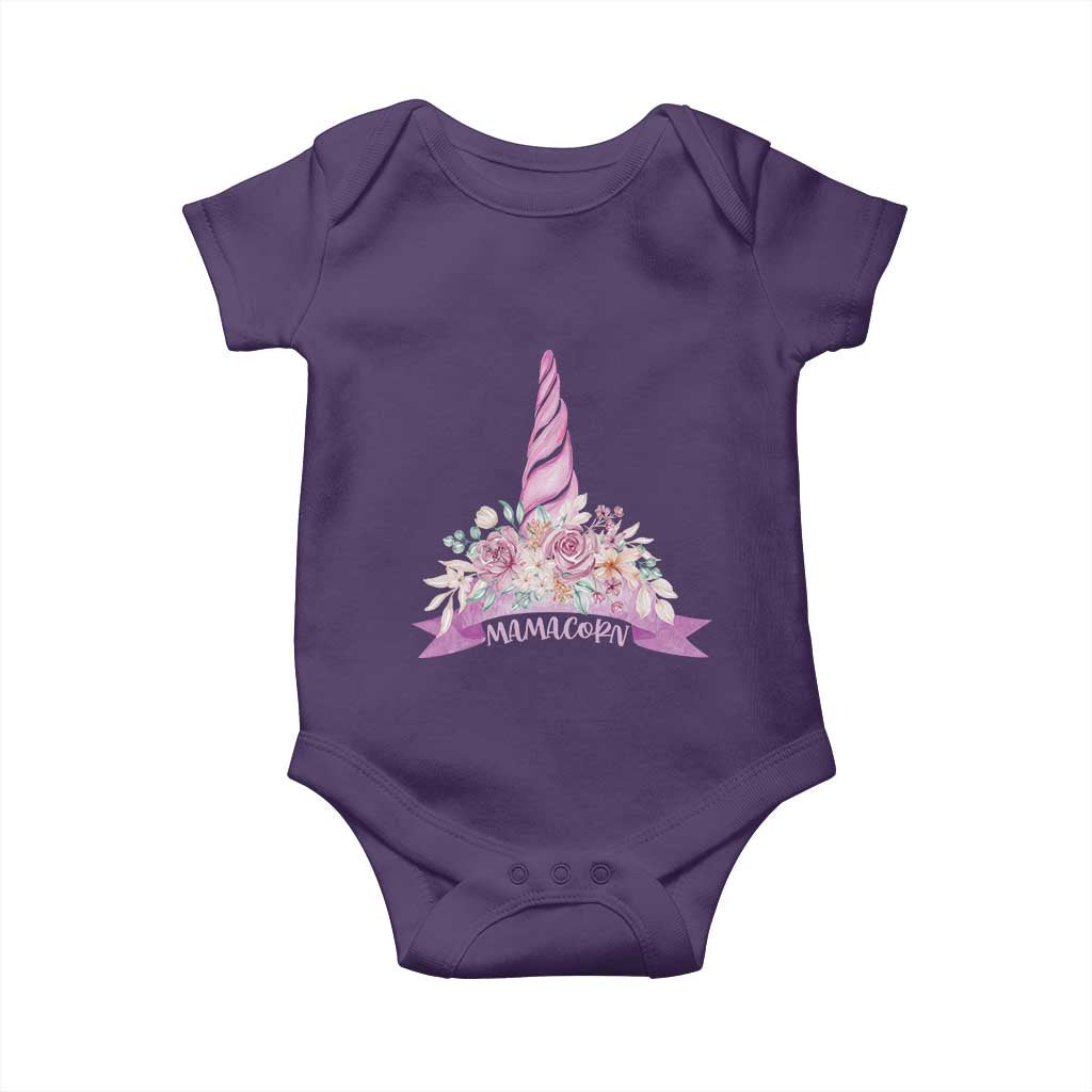 Cute Mamacorn Mother's Day Baby Onesie TS09 Purple Print Your Wear