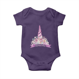 Cute Mamacorn Mother's Day Baby Onesie TS09 Purple Print Your Wear