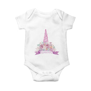 Cute Mamacorn Mother's Day Baby Onesie TS09 White Print Your Wear