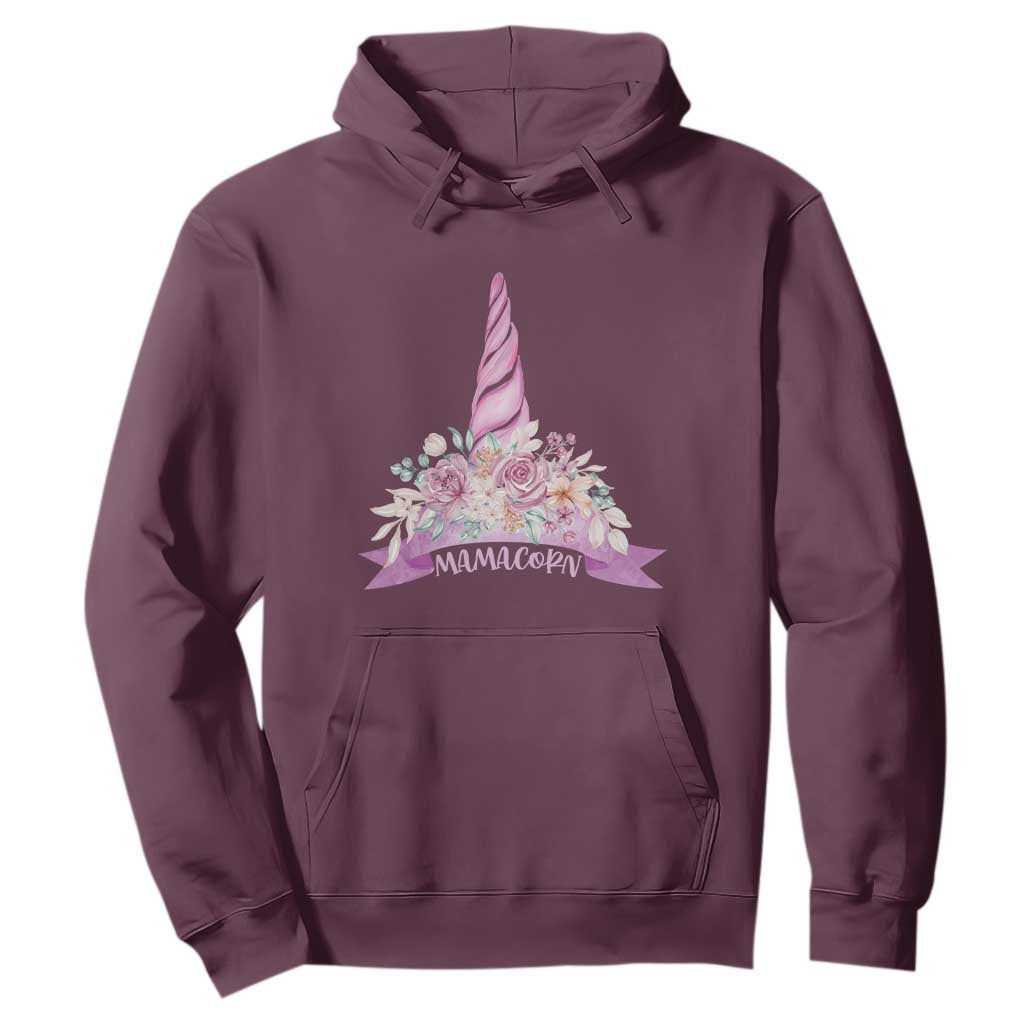 Cute Mamacorn Mother's Day Hoodie TS09 Maroon Print Your Wear