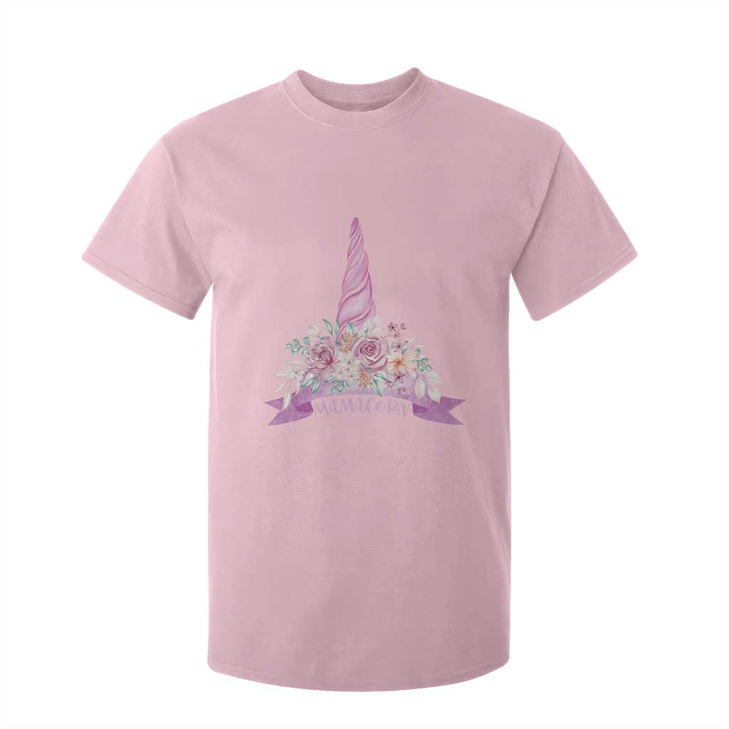 Cute Mamacorn Mother's Day T Shirt For Kid TS09 Light Pink Print Your Wear