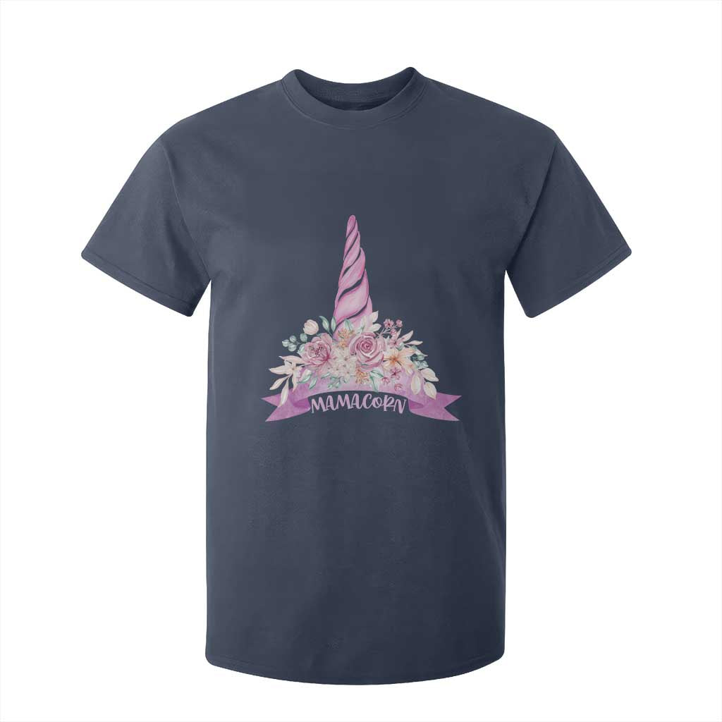 Cute Mamacorn Mother's Day T Shirt For Kid TS09 Navy Print Your Wear