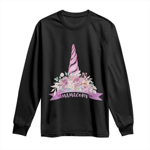 Cute Mamacorn Mother's Day Long Sleeve Shirt TS09 Black Print Your Wear