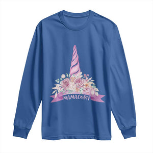 Cute Mamacorn Mother's Day Long Sleeve Shirt TS09 Royal Blue Print Your Wear
