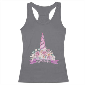 Cute Mamacorn Mother's Day Racerback Tank Top TS09 Charcoal Print Your Wear