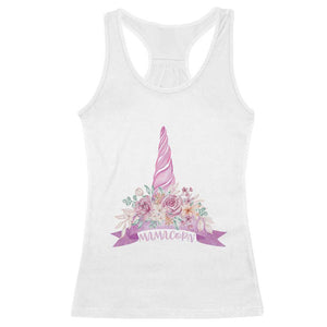 Cute Mamacorn Mother's Day Racerback Tank Top TS09 White Print Your Wear