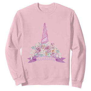Cute Mamacorn Mother's Day Sweatshirt TS09 Light Pink Print Your Wear
