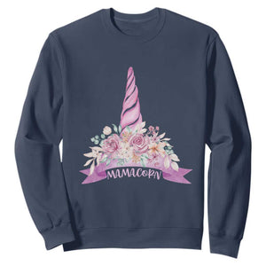 Cute Mamacorn Mother's Day Sweatshirt TS09 Navy Print Your Wear