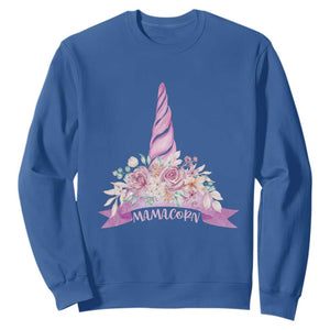 Cute Mamacorn Mother's Day Sweatshirt TS09 Royal Blue Print Your Wear