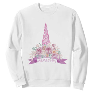 Cute Mamacorn Mother's Day Sweatshirt TS09 White Print Your Wear