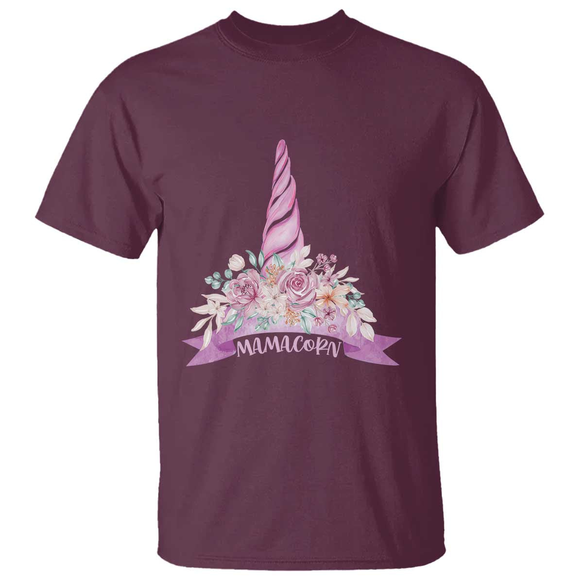 Cute Mamacorn Mother's Day T Shirt TS09 Maroon Print Your Wear
