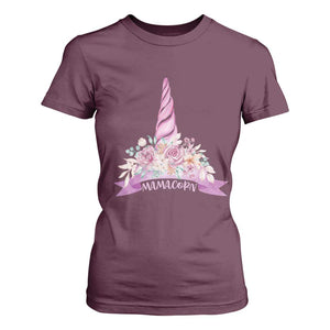 Cute Mamacorn Mother's Day T Shirt For Women TS09 Maroon Print Your Wear