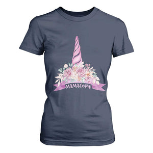 Cute Mamacorn Mother's Day T Shirt For Women TS09 Navy Print Your Wear