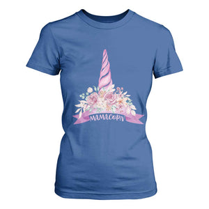 Cute Mamacorn Mother's Day T Shirt For Women TS09 Royal Blue Print Your Wear