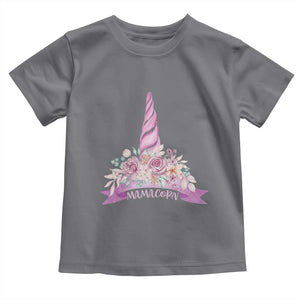 Cute Mamacorn Mother's Day Toddler T Shirt TS09 Charcoal Print Your Wear