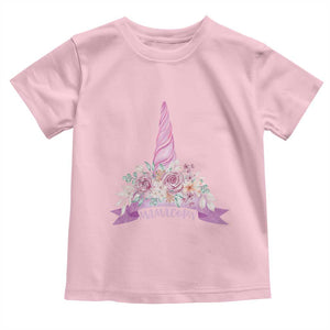 Cute Mamacorn Mother's Day Toddler T Shirt TS09 Light Pink Print Your Wear