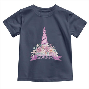 Cute Mamacorn Mother's Day Toddler T Shirt TS09 Navy Print Your Wear