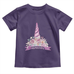 Cute Mamacorn Mother's Day Toddler T Shirt TS09 Purple Print Your Wear