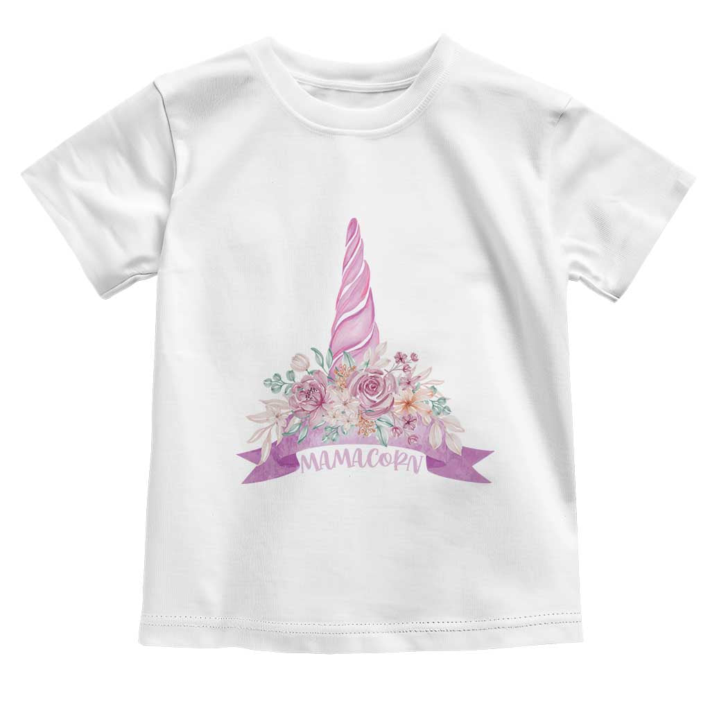 Cute Mamacorn Mother's Day Toddler T Shirt TS09 White Print Your Wear