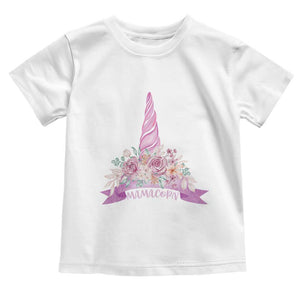 Cute Mamacorn Mother's Day Toddler T Shirt TS09 White Print Your Wear