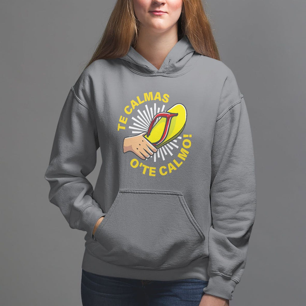 Mexico Mother's Day Hoodie Funny Mom Te Calmas O Te Calmo TS09 Charcoal Printyourwear