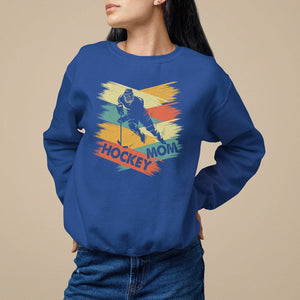 Hockey Mom Sweatshirt Mother's Day Mama Of Hockey Player TS09 Royal Blue Printyourwear