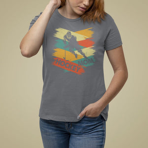 Hockey Mom T Shirt For Women Mother's Day Mama Of Hockey Player TS09 Charcoal Printyourwear