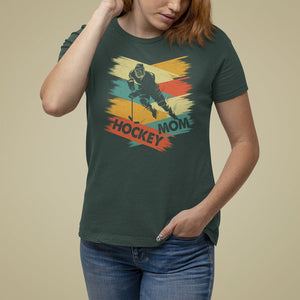 Hockey Mom T Shirt For Women Mother's Day Mama Of Hockey Player TS09 Dark Forest Green Printyourwear