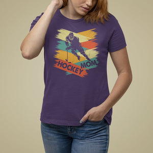 Hockey Mom T Shirt For Women Mother's Day Mama Of Hockey Player TS09 Purple Printyourwear