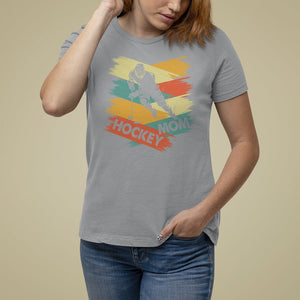 Hockey Mom T Shirt For Women Mother's Day Mama Of Hockey Player TS09 Sport Gray Printyourwear