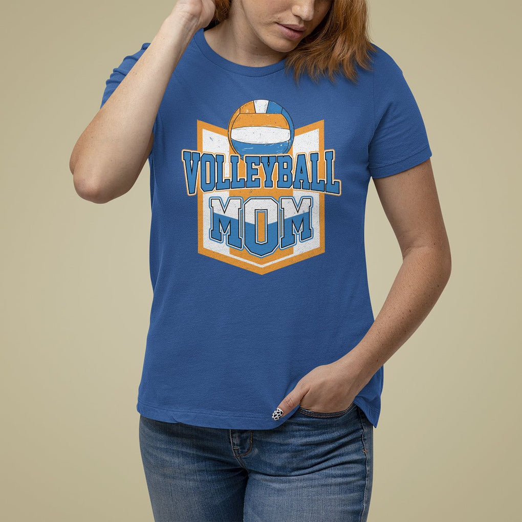 Volleyball Mom Matching Player Sport Mother's Day T Shirt For Women TS09 Royal Blue Printyourwear