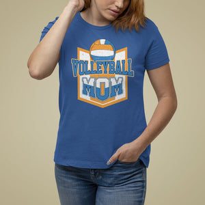 Volleyball Mom Matching Player Sport Mother's Day T Shirt For Women TS09 Royal Blue Printyourwear