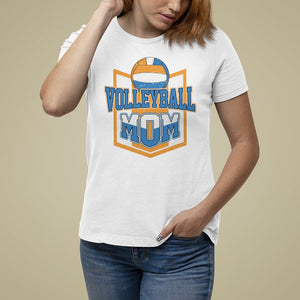 Volleyball Mom Matching Player Sport Mother's Day T Shirt For Women TS09 White Printyourwear