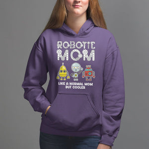 Mother's Day Robot Lover Hoodie Robotics Mom Like A Nornal Mom But Cooler TS09 Purple Printyourwear